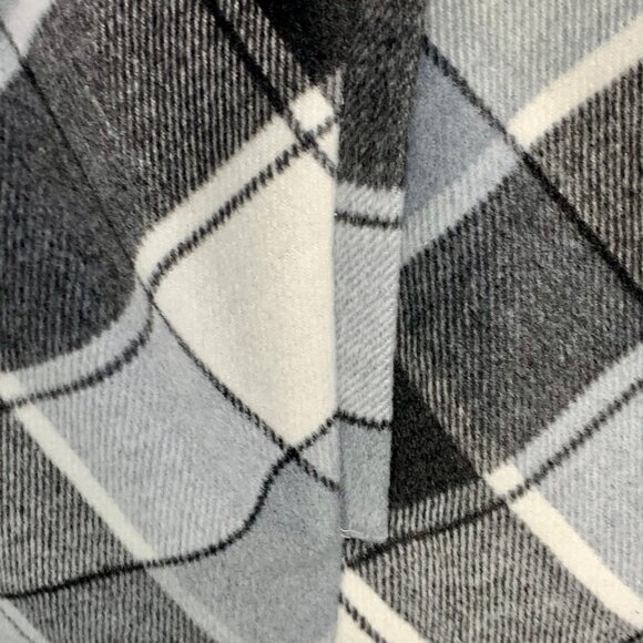 Matilda Jane Check It Twice Plaid Drapey Open Front Wrap Belted Shacket Coat XS - Picture 7 of 11